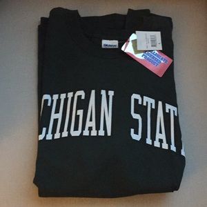 Men's Large Michigan State t-shirt green NWT